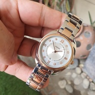 Guaranteed Original Original Fossil Gabby Three-Hand Date Two-Tone Rose Gold/Silver Stainless Steel Women's Watch ES5071 With 1 Year Warranty For Mechanism