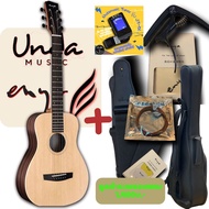 Enya EB-X1PRO Mini 34นิ้ว โปร่งไม้แท้ พร้อมจูนเนอร์ undaJT01 และเคส พร้อมชุดเสริม