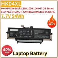 New HK04XL Laptop Battery 7.7V 54Wh For HP EliteBook X360 1030 1040 G7 G8 Series 119Y7EA 1P6S9UT 229