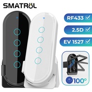 SMATRUL Smart Home New 433mhz 4 Key Ev1527 Coding Key Remote Control Switch Rf Transmitter Wireless 