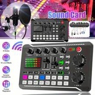 Live Sound Card And Audio Interface With DJ Mixing Effects And Voice Changer, Suitable For Livestrea