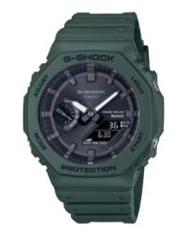 【台南時代鐘錶 CASIO】卡西歐 G-SHOCK 農家橡樹 太陽能 藍芽連線 防水 運動雙顯錶 GA-B2100-3A