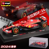 [Hot-Selling Car Model] Than America 1: 43 Ferrari SF24 Leclair Sains Alloy Car Model F1 Racing Car
