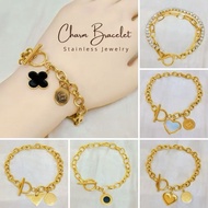 Inspirational Heart Charm Bracelet with Bible Verse