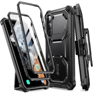 i-Blason Armorbox ออกแบบมาสำหรับเคส Samsung Galaxy S23 Plus ขนาด 6.6 นิ้ว พร้อมขาตั้งแบบคลิปหนีบเข็ม