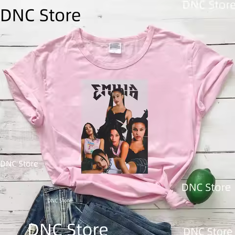 New Women'S T-shirt Music Singer Emilia Mernes Printed T shirt Trendy Hip-Hop 00s Girl Tshirt Fashio