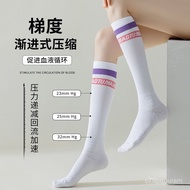 Taiwan Women's Sports Muscle Compression Socks Summer Fitness Professional Running Skipping Rope Lon