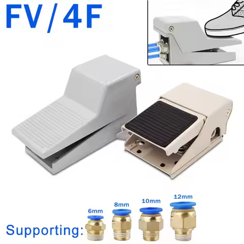 Pneumatic Foot Pedal Valve Cylnder Control 4F210-08L Switch FV320 FV 420 4F210-08G Ttwo Position Fiv