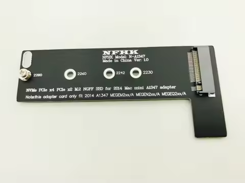 NEW M2 SSD to M key NVMe Adapter Raiser PCI express NGFF 760P 600P Riser Card For Apply Mac Mini 201