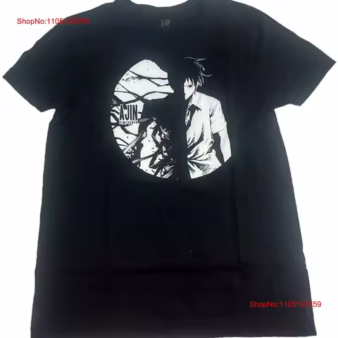 Ajin Demi Human Anime Animation Japaneese Lootcrate Mens T Shirt Black vintage Washed designer cloth