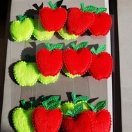 Apple stickers 3d apple stickers Three-Dimensional apple stickers Red apple Green apple