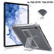 Stand Case for Samsung Galaxy Tab S9 FE+ 12.4" X610 X616B 2023 S9 FE 5G SM-X516B X510 10.9" Cover Anti-drop Soft Silicone Tablet Case With Pen Holder