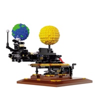 Best Selling DIY Solar System Model Building Blocks ABS Earth Clock Unisex Educational Science Exper
