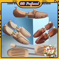 【SG Lucky Store】[SG stock]1 Pair Shoe Tree Wood Shoes Stretcher Wooden Adjustable Man Women Flats Pu