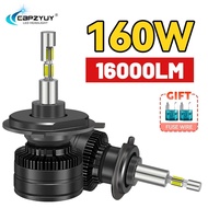 CBPZYUY 160W H4 H7 Led Headlight H8 H9 H11 9005 9006 HB3 HB4 9012 Headlamp 360 3D Auto Bulbs H1 Led 