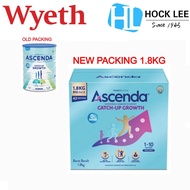 Wyeth Ascenda Vanilla 1.8kg NEW PACKING