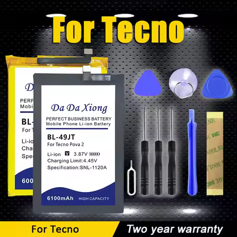 BL-68AT BL-49JT Battery For Tecno Camon Spark Pova Phantom POP 2 4 6 7 7T 8 9 12 15 16 17 18P CG6 KF
