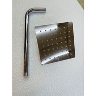 Stainless Steel 6 inch Square Rain Shower Head Set with Arm