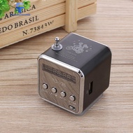 TD-V26 Mini 1.0 inch Radio FM Digital Portable Speakers w/FM Radio Receiver Support TF Card U Disk f