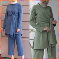 Baju Raya 2022 Jubah Muslimah Suit Set Warda Lara Pakaian Abaya Seluar Raisya Muslim Wear Tshirt Baju Kurung Moden Blouse Muslimah Dress Muslimah Kebaya Baju Melayu Kaftan Peplum Palazo Fashion Women Wanita Murah Plus Size Banquet 838