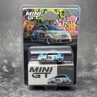 MINIGT 1: 64 Abarth Abarth 595 LB Abas IZTK Wide Alloy Car Model