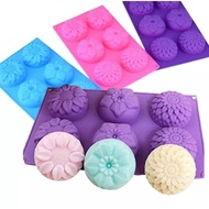 6 Cavity flowers Silicone Mould/chocolate mould/Jelly mould, soap mold, flower mold