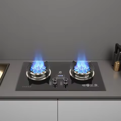 8.0KW double stove household embedded desktop gas stove Haotai natural gas liquefied gas nine chambe