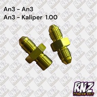 Titanium Connector Thread Fitting Hyb An3 Caliper Connector