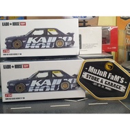 DIECAST Mini GT x KAIDO HOUSE bmw M3 1/ Full Diecast Black Gold Rims Collectible