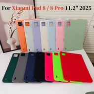 For Xiaomi Pad 8 Pro 11.2 inch 2025 Fashion Solid Color Soft TPU Cover Mi Pad8 Pro 11.2'' Shockproof