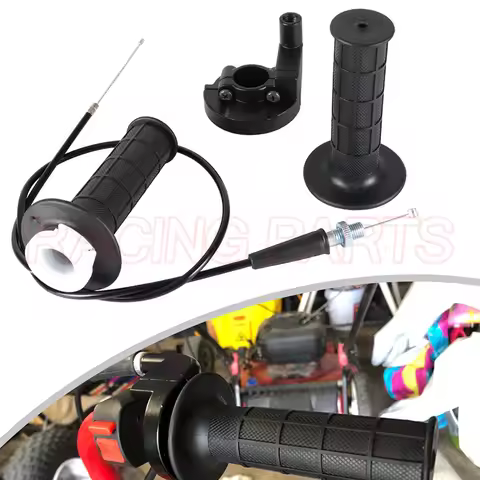 Twist Throttle Accelerator Handle Grip Handlebar Cable For Kawasaki KX60 KX65 KX80 KX85 KX100 KX125 