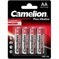 Camelion - LR6 AA 鹼性電池 (4粒, 卡裝) PLUS ALKALINE