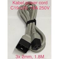 Cable power cord c19 to c20 18A 250V