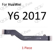 เมนบอร์ดหลักเมนบอร์ดตัวต่อที่ชาร์ทเฟล็กซ์สำหรับ Y6 Huawei Y5 Y7 Y9โปรไพรม์2017 2018 2019