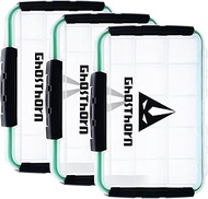 Ghosthorn Fishing Tackle Box, Waterproof 3600 and 3700 Tackle Trays, Plastic Tackle Box Organizer wi