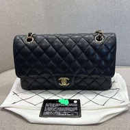 Chanel classic flap bag medium CF25 荔枝牛皮 門市交收