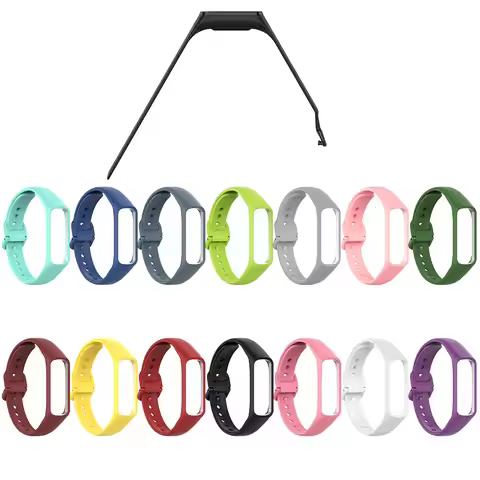 Silicone Band for Samsung Galaxy Fit 2 SM-R220 Replacement Sport Watch Strap Watchband Bracelet for 