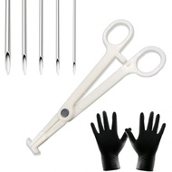 8Pcs/Sets Ear Nose Body Piercing Needles Mix Size 12G 14G 16G 18G 20G Stainless Steel Piercing Jewel