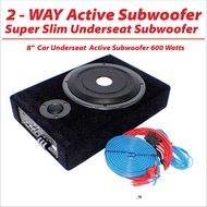FREE WIRE KIT Active Subwoofer / Underseat Subwoofer (Build in Amplifier) 8INCH
