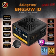 SEGOTEP BN650W ID ATX2.3 PCIE 5.1 (650W 80PLUS BRONZE PSU Flat Cable Non Modular) | PSU 650W SEGOTEP
