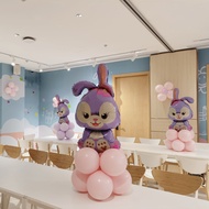 Cute Star Delu Rabbit Aluminum Film Balloon Male Female Baby 12th Year Old Hundred Days Children Bir
