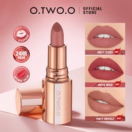 O.TWO.O New Shades Matte Lipstick/Gincu Matte Shades Baharu/霧麵持色口紅新色- 24H Lasting Non-stick Cup 3 Co