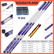 🔥Sougayilang fishing rod  teleskopik mudah alih 2.7-6.3 M pancing Joran pinging Untuk Memancing Air 
