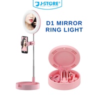 Photography D1 G3 LED Selfie Ring Light with Adjustable Stand Phone Holder Ringlight Tiktok Live Stu