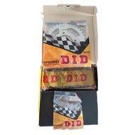 GEAR SET + DID CHAIN HONDA SUPRA X 125 FI NEW 420-106/ 14-39 ORIGINAL