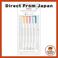 Zebra Water-Based Marker, Sign Pen, Mile Liner Fine, 5-Color Set A, WYT9-5C-A