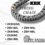 PRY RACING MOTORCYCLE TIMING CHAIN 2X3X86, 2X3X90, 3X4X94L, 2X3102L, 25H-82L, 25H90L, 25H-98L