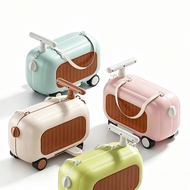 Kids Travel Luggage Baby ABS Suitcase with Wearing Straps Lightweight Load Bearing 25kg