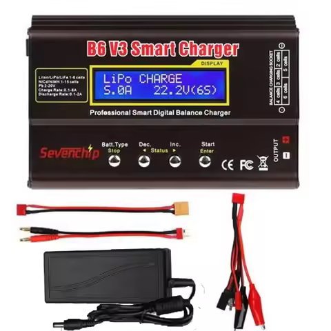 iMAX B6 V3 80W 6A Battery Charger LiHv Lipo NiMh Li-ion Ni-Cd Digital RC Charger Lipro Balance Charg