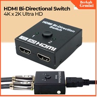ROBOTSKY HDMI Bi-Directional Switch 2x1/1x2 3D V1.4 4K - ACDG0 - OMVA18BK